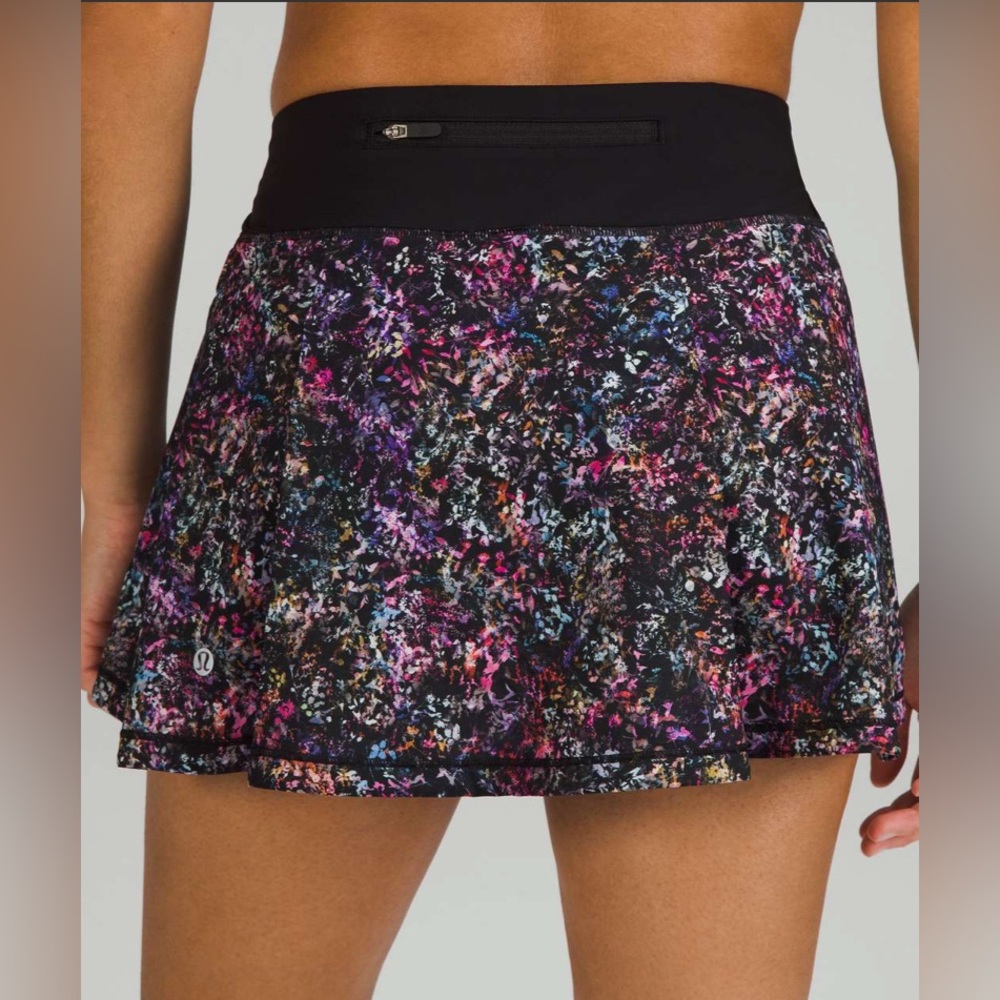 Lululemon 6 Pace‎ Rival Mid-Rise Skirt Floral Spray Multi Athleisure Running Run - Picture 8 of 8